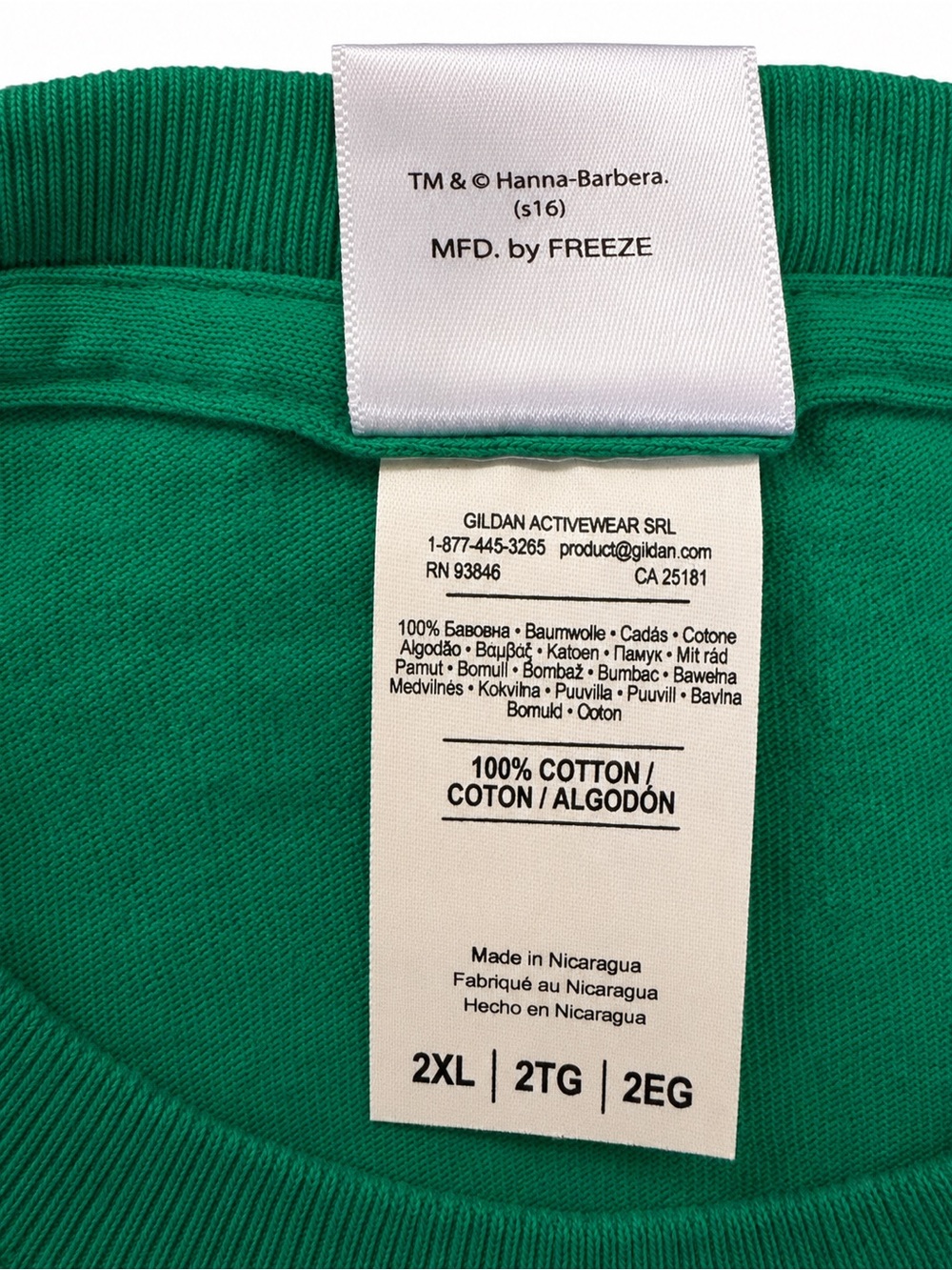 Hanna-Barbera Yogi Bear Green Graphic Tee Men’s 2XL - Picture 4 of 6